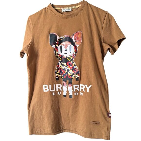 Burberry London Graphic Tee Fox Top T Shirt - Picture 1 of 6